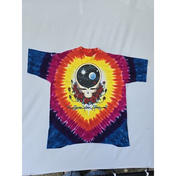 Grateful Dead Tops - Vintage Grateful Dead Space Your Face T Shirt Liquid Blue 1992 XL‎